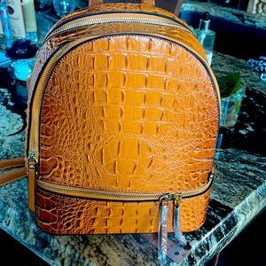 New w/ Tags!  Leather Crocodile Back Pack and Matching Wallet!